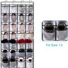 Over The Door Shoe Rack With 24/28/35/40 Large Mesh Pockets Hanging Shoe Organizer For Closet Hanging Shoe Rack Holder Hanger