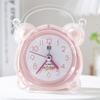 Cartoon Luminous Luminous Alarm Clock With Light Cute Silent Alarm Clock Rural Small Desk Clock Table