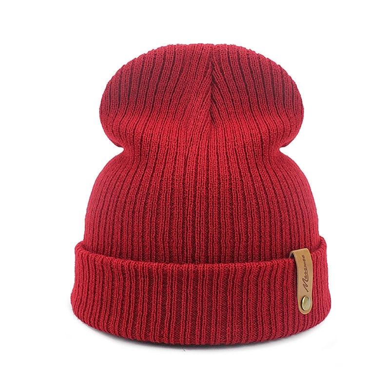 Warm Lined Winter Hat Unisex Stretchy Knitted Hat Cold Weather Warm Hat for Running or Casual Wear