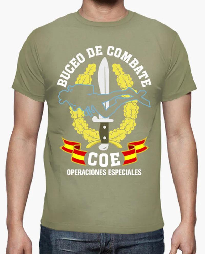 Spainsh COE Combat Diving Operaciones Especiales TShirt Short Sleeve Casual Cotton ONeck Unisexs T Shirts