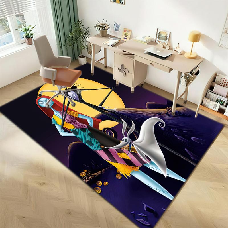 1PC The Nightmare Before Christmas Rug - Home Decoration Carpet For Living Room Bedroom Flooring Computer Chair Area Rug