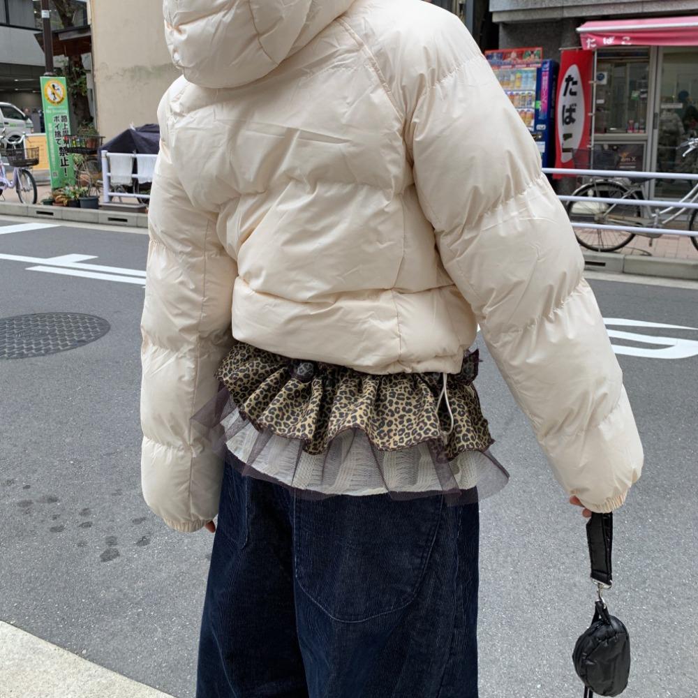 Sweet Ruffled Edge Waistband Shirt Extender Layer Outfits Belt  Waist Accessories