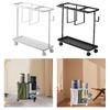 Yoga Mat Storage Rack Cart Dumbbell for Kettlebells Resistance Bands White