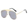 New Fashion Oversized Pilot Sunglasses Unisex Metal Square UV400 Sun Glasses Summer Outdoor Shades for Women Men