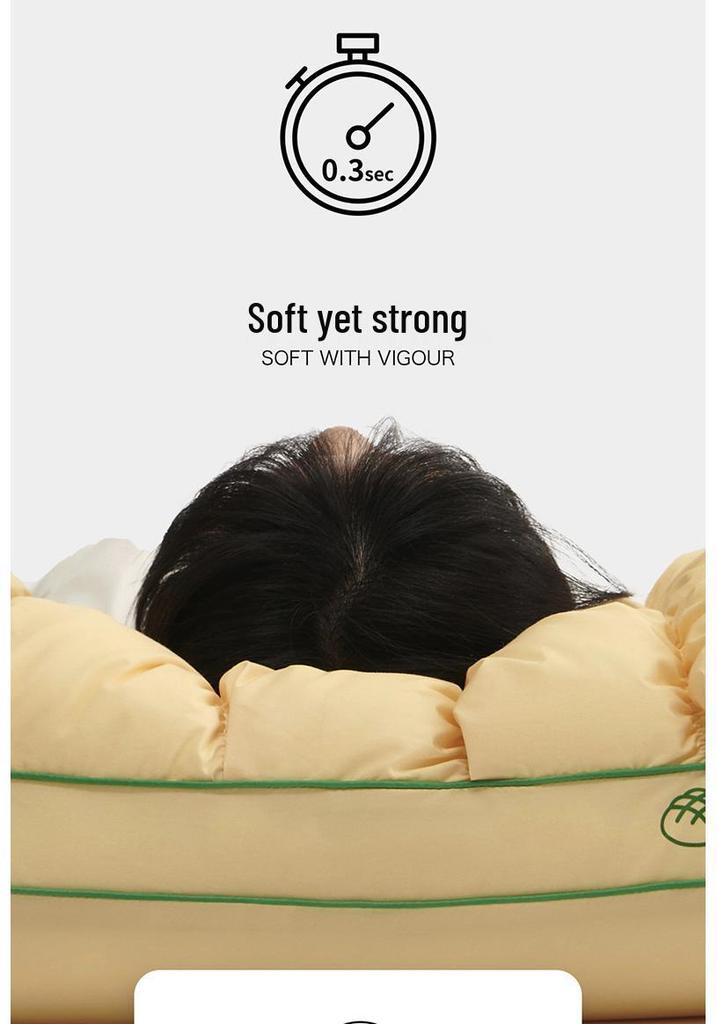 Pineapple Bread Pillow for Cervical Spine Support - Super Soft Home & Dorm Pillow