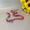 Realistic 3D Printed Snake Multicolor Animal Simulation Model Cobra Ornament  Car Decoration