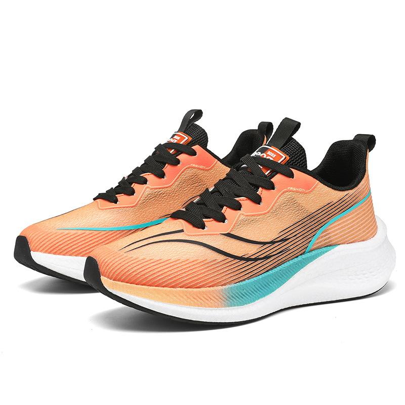 Men's Shoes Summer New Student Fly-woven Mesh Breathable Sports Casual Shoes Youth Soft-soled Running Shoes