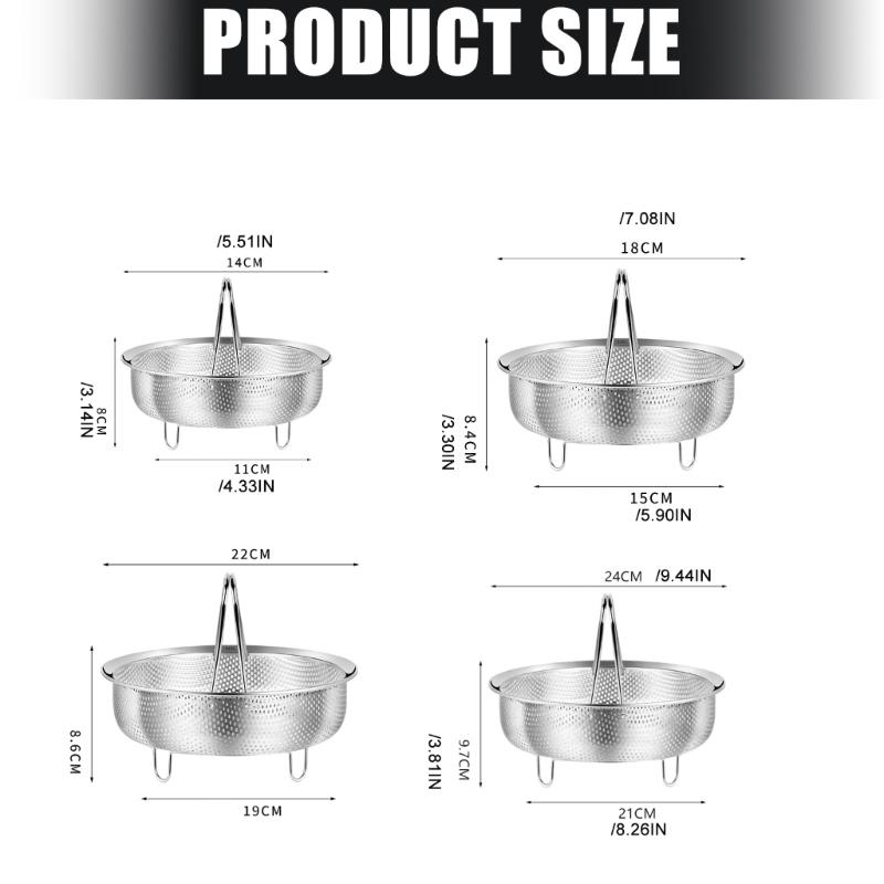 Stapelbarer 304 Rostfreier Stahl Lebensmittel-Dämpfer Ungiftige Materialien Platzsparender Entwurf Dämpfwerkzeug Für Hobbyköche