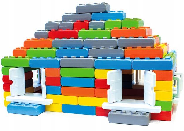 Marioinex Junior Bausteine 140 Stück. Fenster + Türen