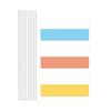 Colored PET Label 30/60/120Pcs Repositionable Writable Adhesive PET Note Page Marker for Notebook Planner Binder Folder