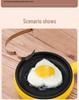 Cocedor y Freidora Eléctrica de Huevos Compacto de Doble Capa con Apagado Automático