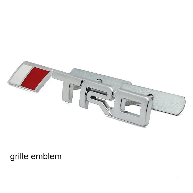 1 Stück 3D Metall Autoaufkleber TRD Emblem Abzeichen Dekoration Zubehör für Toyota GR Corolla Yaris Aygo Prius CHR Camry Auris Avensis