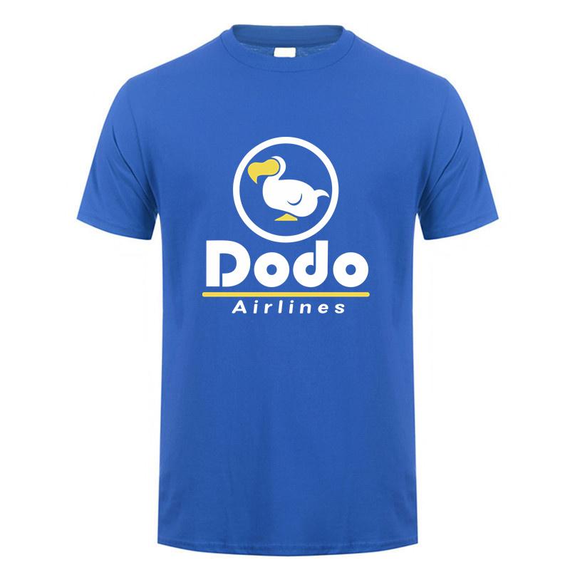 Dodo Airlines T-Shirt Sommer Herren Cool Baumwolle Kurzarm Dodo T-Shirts Unisex Geschenk Oberteile Tee LH-367
