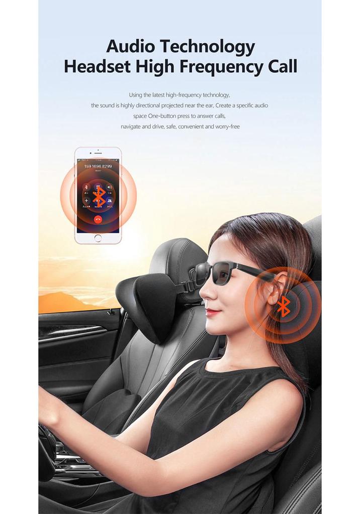 Smart Bluetooth AI Sunglasses: UV Protection, Music, Calls, Driving, Cycling