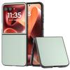 For Motorola Razr 60 Ultra 5G Case Electroplating Edge PU Leather Coated PC Phone Cover