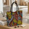  Ethnic Pattern Tote Bag Large Capacity Fashion Casual Shoulder Bag for Daily Use