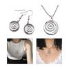 Eye Catching Swirl Pendant Necklace Unique Round Swirl Choker Popular Swirl Clavicle Chain Sweater Chain Hip Hop Jewelry