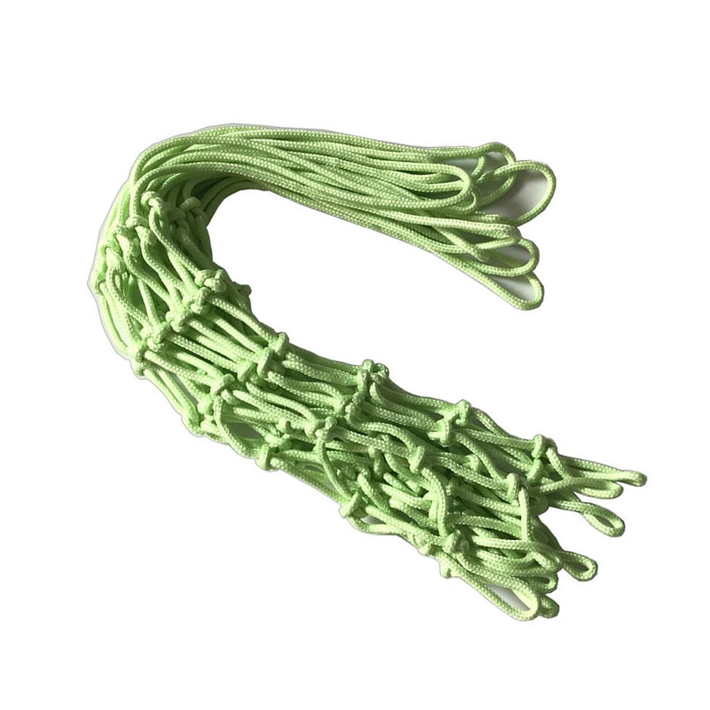 50cm Self Luminous Basketball Net Replacement Nylon Ball Shooting Net for Daily Trainning Green