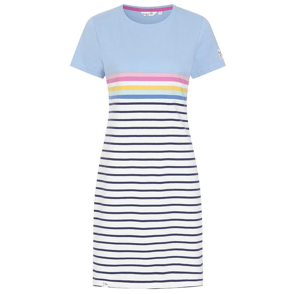 Lazy Jacks Womens/Ladies Striped T-Shirt Dress