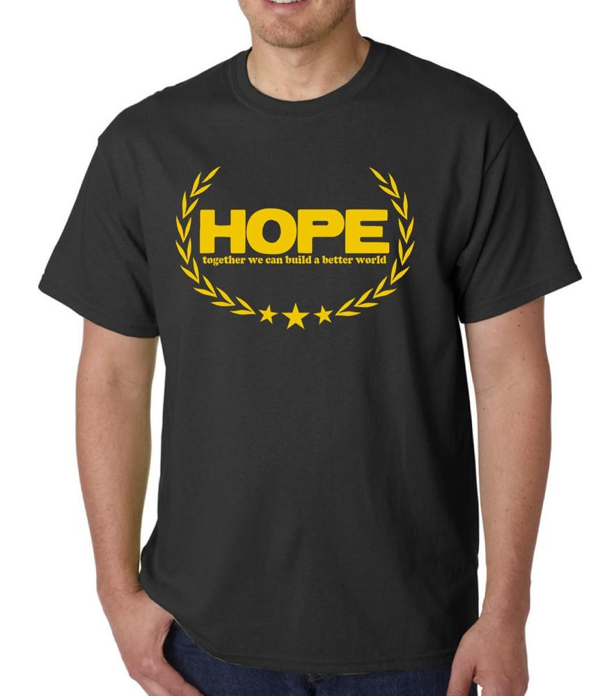 Hope TShirt Peace Quote Funny Geek Humour Faith Love AntiWar Religious God S
