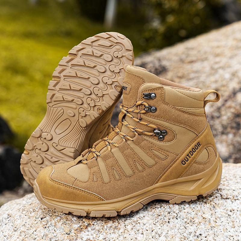 Lightweight Desert Tactical Boots Men Outdoor Boots Jungle Combat Shoes Non-slip Wear Resistant Hiking