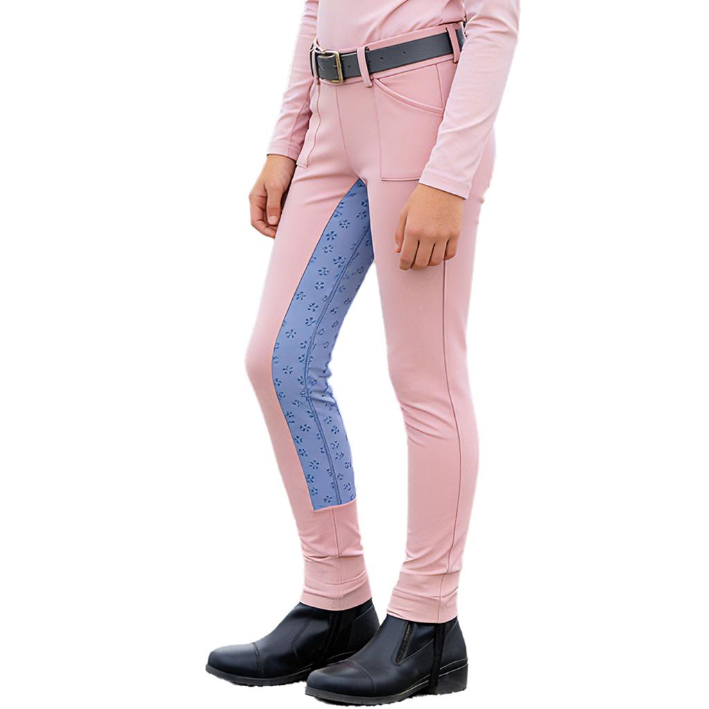 Mädchen Reithosen Reithosen Elastischer Bund Leggings Trainingshosen