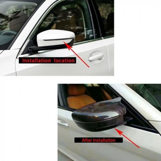 CARBON FIBER FOR 2017-22 BMW G30 G20 G11 G12 530i M STYLE SIDE MIRROR COVER CAP