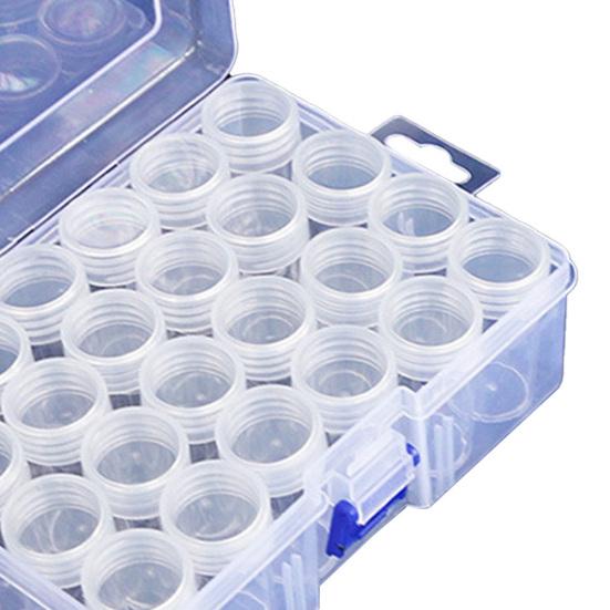 1 Set PP Wide Application Diamond Painting Storage Box Portable Anti-scratch Nail Art Storage Box Craft Tool
