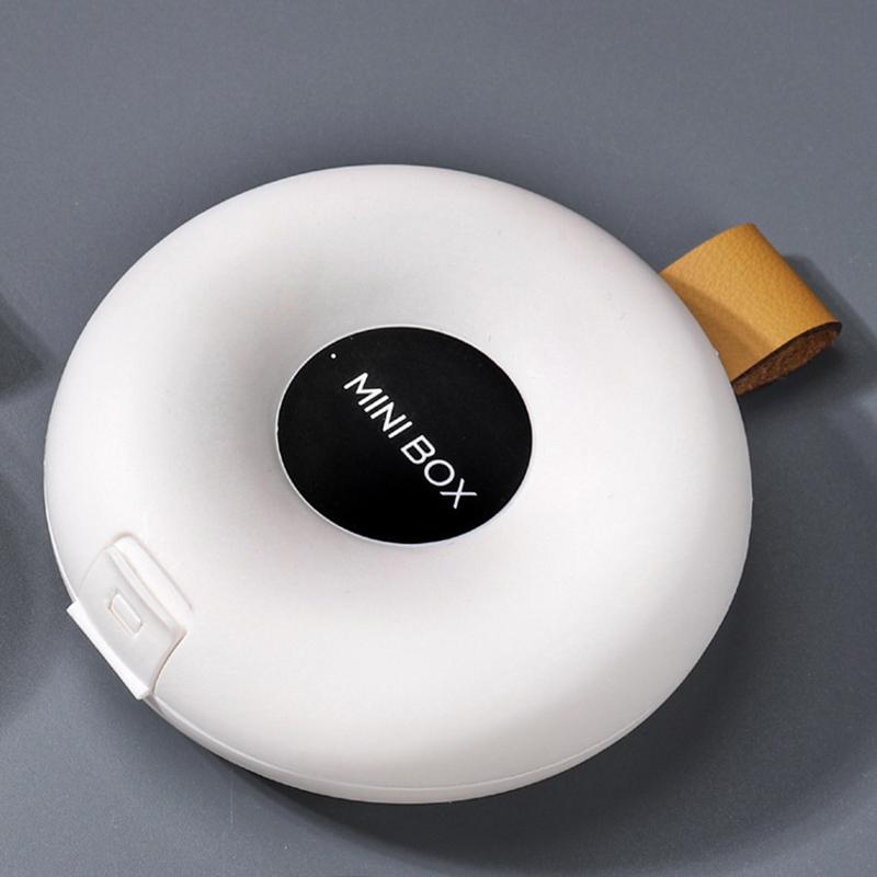 

Modern Mini Portable With Hanging Rope Anti Lost Mini Compartment Flip Sealed Storage Box Large Capacity Medicine Storage Box