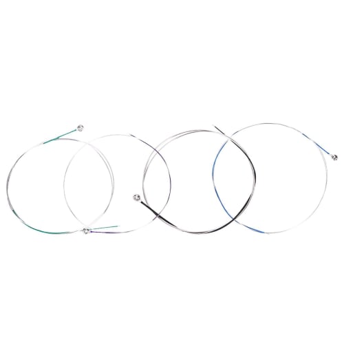 4/4 Violin String Set, Steel Strings E-A-D-G (1st-4th), Full Size, 22 Inches (approx. 56cm), Steel Core, Silver Wound, 010, 014, 020, 029 (010-029)