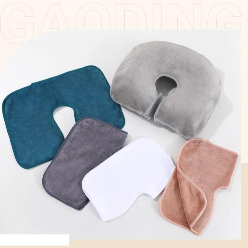 1PC Massage Table Face Cushion Professional Facial Massage Pillow Breathable Facial Hole Towel Premium Towel Material 35x28cm