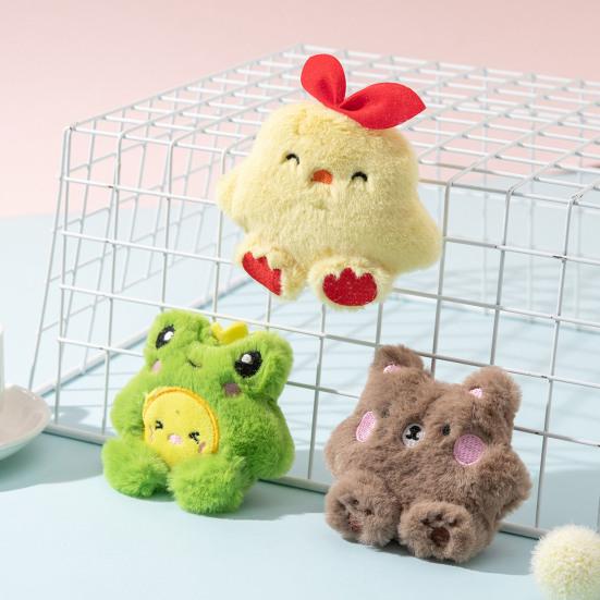 Yousheng Cat Plush Toy Bite-resistant Soft Exquisite Cartoon Bear Shape Kitten Cat Catnips Chewing Toy Pet Supplies