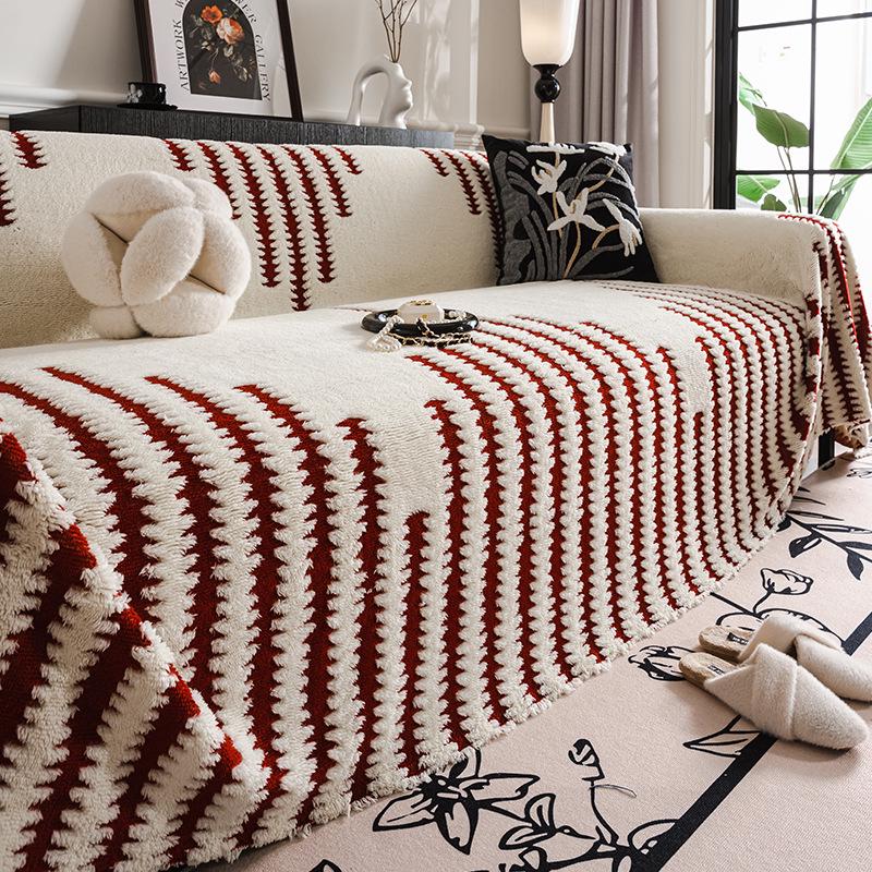 

Плюшевый чехол на диван Shu Cotton Velvet - Зимняя коллекция 2025, Универсальный чехол-накидка с полным обхватом 180x130 cm