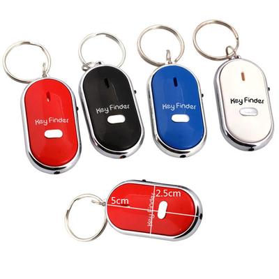 Smart Locator Whistle LED Key Finder Anti-Lost Sound Control Keychain Tracker