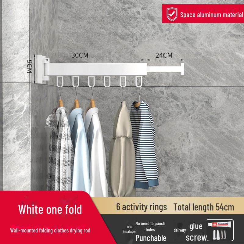 Suport de uscare pentru rufe telescopic, montat pe perete, pentru pervazuri și pervazuri, pentru interior/exterior