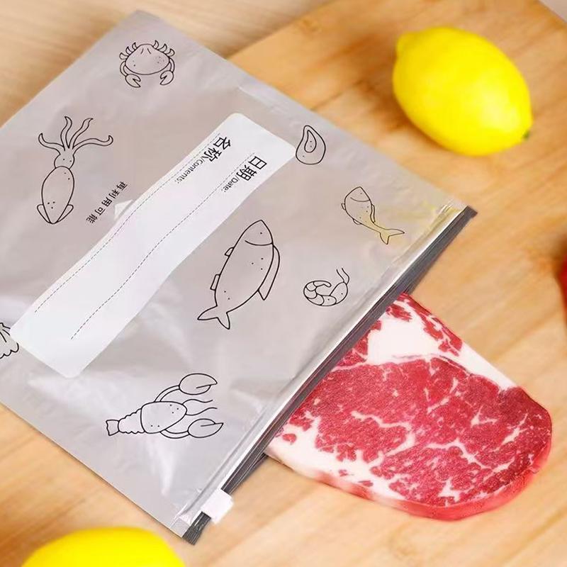 Aluminiumfolie Frischhaltebeutel Versiegelter Verpackungsbeutel Kühlschrank Gefrierschrank Versiegelter Beutel Selbstversiegelnder Beutel