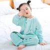 Pigiama a gamba divisa per bambini Autunno Inverno Tutina in flanella per neonati Sacco a pelo per neonati e bambini Tuta