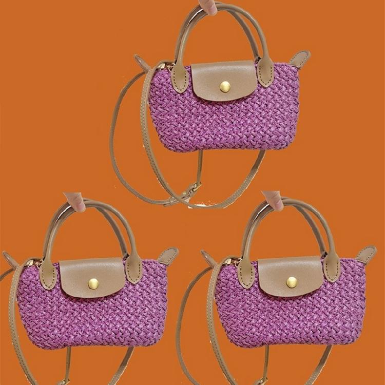 Leather Bag Making Kits DIY Leather Bag Knitting Set Shoulder Strap Top Zipper Lock for Crochet Handbag Shoulder Bags