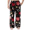Men's Flannel Pocket Casual Pants, Printed Pocket Casual Pants, Home Sleeping Pants