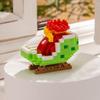 Merry Christmas Micro Building Blocks Santa Claus Elk Snowman Christmas Tree Assembled Mini Bricks Figure Toy For Kid Gifts