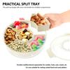 Divided Serving Tray with Lid and Handle 6 Compartment Snack Box Container Airtight Seal Snack Platter Fridge Safe Charcuterie