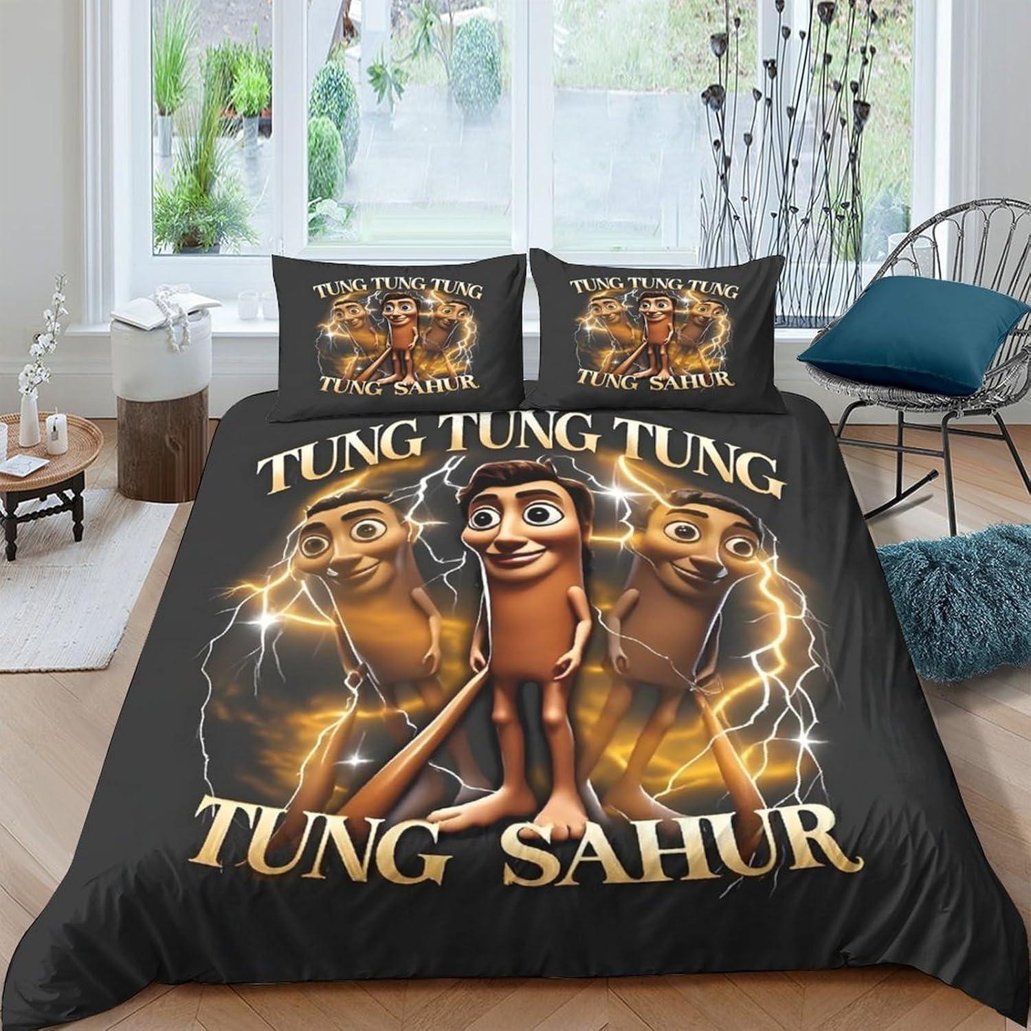 Tung Tung Sahur Gultasveļas Pārvalks 3D