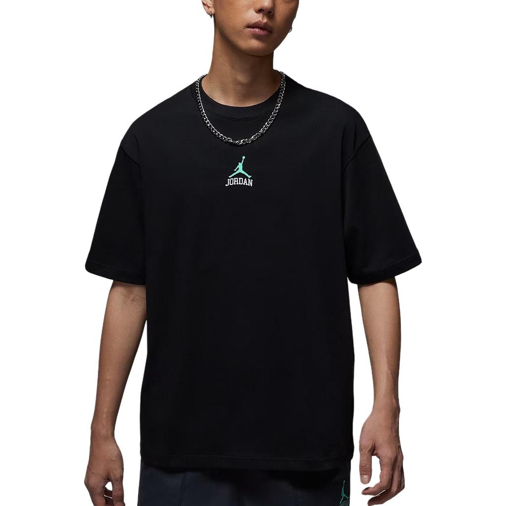 Jordan 23 T Shirts Men's Black Crew Neck Moderate IM3354-010