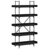 VidaXL 5-Tier Bookcase Black 100x33x180.5 Cm Engineered Wood 837697