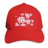 Falling Pink Sakura Cherry Blossom Branches On White Baseball Cap Hat Unisex Luxury Hat Unisex Derby Hat Hats Women Unisexs