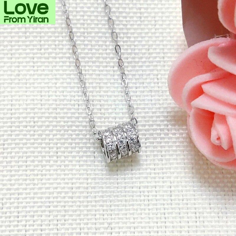 Voguish Fashionable   Color Pendants Necklaces High Quality Zircon Stone Pendant Necklace Pendant Women Rose Gold Tone Fine Jewelry