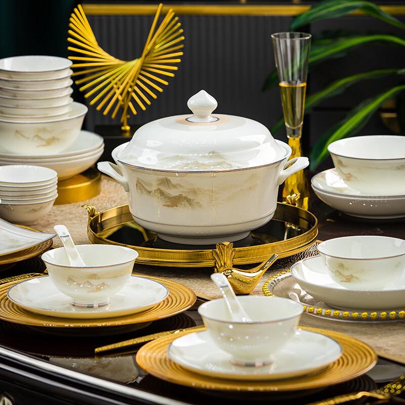 Суповые тарелки из костяного фарфора Chuyi Qi Jingdezhen  Jiangshan Ruhua  (2-Pack)