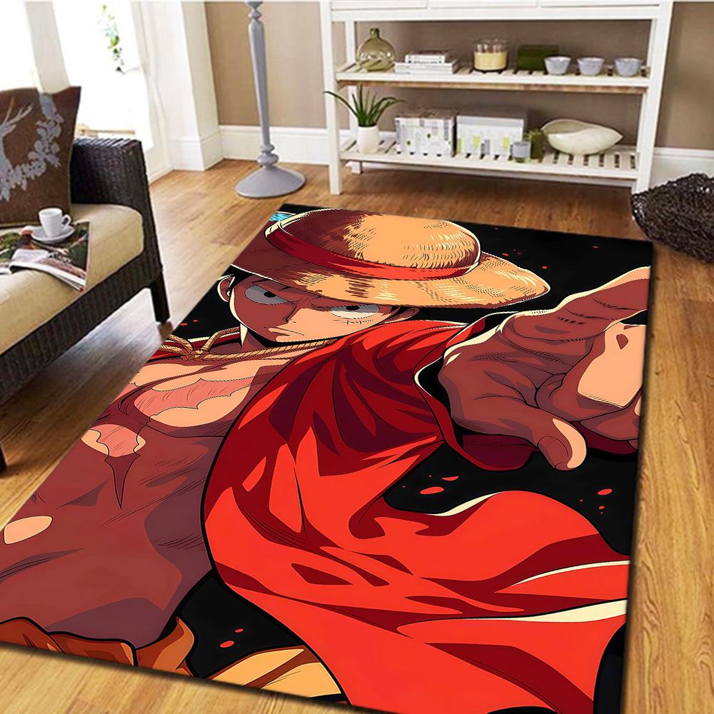 Luffy D Floor Carpet, Digital Printed Movie Rug, Home Decor Mat for Bedroom, Living Room Play Mat -HYQ24
