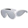 One-Piece Large Rim Sunglasses Men's Wide Leg Sports Sunglasses