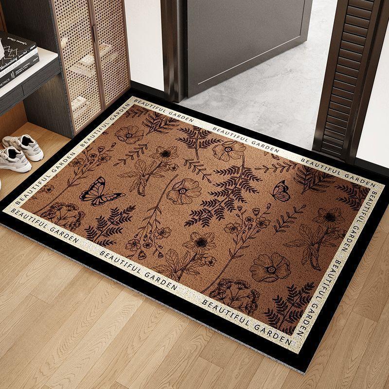 Vintage Patroon Draadlus Deurmat Antislip Slijtvast Vuilafstotend Snel Schoon te Maken Entreekleed voor Huis Portiek Hal 500mm x 800mm